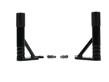 Club Style Engine Guard for M8 Softail with Oil Cooler Protection Black Powder Coated Rear