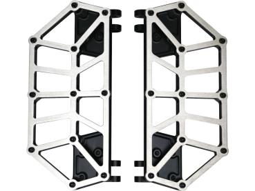 Next Level NXL Floorboards Brushed Stainless Steel Cover Black Anodized