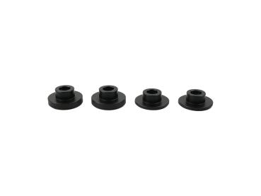 Solid Riser Bushings Black Anodized