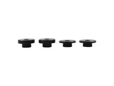 Solid Riser Bushings Black Anodized