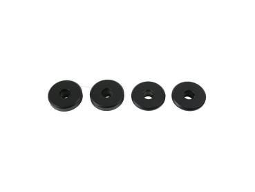 Solid Riser Bushings Black Anodized
