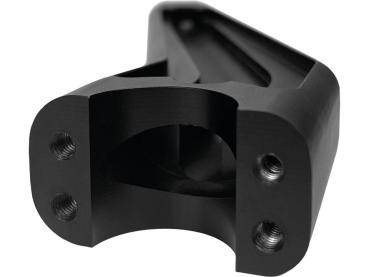 Performance Club Style Riser Kit 7" Height, 1 1/4" Handlebar Clamp without Instrument Black Satin