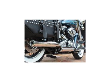 BSL Gun glatt Slip On Mufflers Donut Endkappe poliert poliert – 12, 14-16 FLS, 12, 14-16 FLSTN, 13 FLS 103, 13 FLSTN103