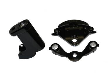 Daytona Bolt-On Rake-Kit Black Anodized 40° - Reckung Gabelbrücken Rake-Kit passend 26 Zoll Räder und andere mit Tüv  für 14-16, 19 FLHTCU, 14-18, 21-24 FLHTK, 14, 18-23 FLHX, 15-18 FLHTKL, 15-18, 20-21, 23 FLHXS, 15-22 FLHXSE, 15-16 FLHTCUL, 18 FLHX ANV,