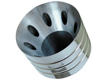 BSL CUT STYLE E3 Endkappe Billet Endkappes poliert 70 mm – For Straight E3 Hot Shot Pipes