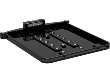 ALL-IN-ONE NANO Kennzeichenhalter License Plate Base Plate 3 in 1 and License Plate Light, German Size 200x180mm Black Anodized