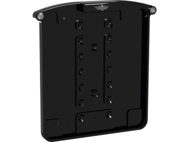 ALL-IN-ONE NANO Kennzeichenhalter License Plate Base Plate 3 in 1 and License Plate Light, German Size 200x180mm Black Anodized