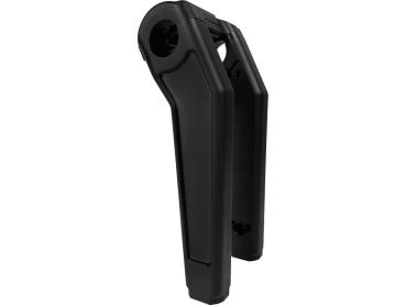 Performance Club Style Riser Kit 7" Height, 1" Handlebar Clamp for Digital Instrument Black Satin