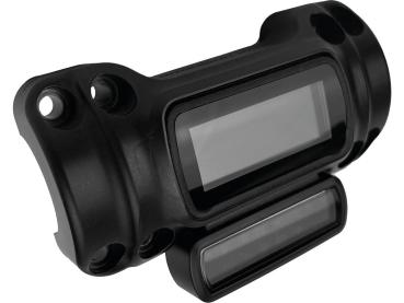 Performance Club Style Riser Kit 7" Height, 1" Handlebar Clamp for Digital Instrument Black Satin