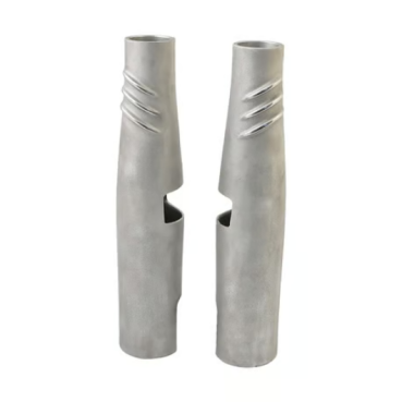 EMD, Bombshell 49 upper fork tube covers. Semi-Polished für Harley-Davidson® 49-mm-Gabelrohren