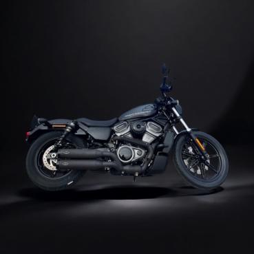 MCJ - 2 in 2 Big Short, in Schwarz oder Chrom, mit Krümmer, Hitzeschutz (mit oder ohne Löcher), Halterungen und  Endkappen wählbar - 975 NIGHTSTER AB BJ.2021 EURO 5