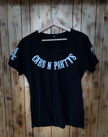 CnP Cars n Partys Damen T-Shirt  Black Schwarz