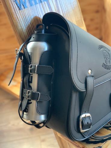 Choppers n Partys Softail Schwingentasche mit Flaschenhalter Ledertasche Tasche Seitentasche