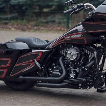 Killer Custom, stretched gas tank & side cover kit. 'Smooth'