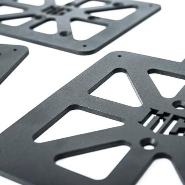 Killer Custom, 'Web' license plate holder for Germany. Black