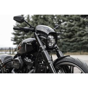 Killer Custom, 'Aggressor' series full Gabelabdeckung Satz. schwarz – 2018–2026 · Softail Breakout: 18-19FXBR Breakout 107; 20-22FXBRS Breakout 114; 23-26 FXBR Breakout 117