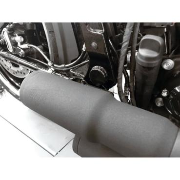 Killer Custom, swingarm axle cover Satz. Gloss schwarz – 2018–2025 · Softail (ausgenommen 19-20 FXDRS)