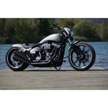 Kodlin stretched "Breakout" Softail gas Tank | Passend: 2018–2026 Softail mit custom shorter seat (some Modelle require dash/instrument relocation)