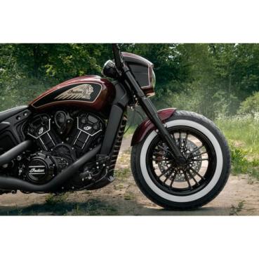Killer Custom, Front Axle Cover Satz. schwarz – ab 2015 · Indian Scout