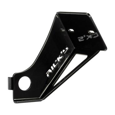 Rick’s Motorcycles seitlicher Kennzeichenhalter kurz, glänzend schwarz, Deutschland – 08-17 Dyna (NU)