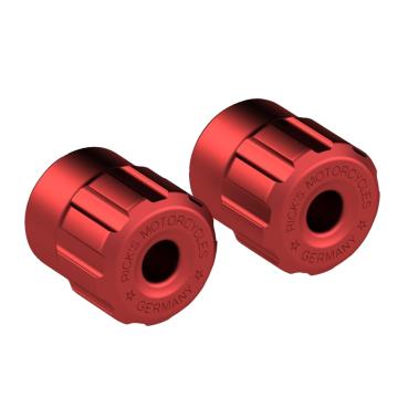 Rick’s Motorcycles – Clubstyle Sturzbügel end caps. rot – 18-25 M8 Softail with Rick's Clubstyle crashbar