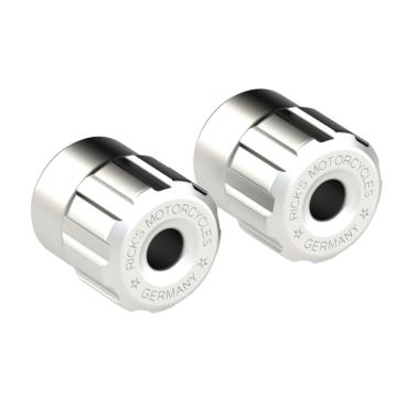 Rick’s Motorcycles – Clubstyle Sturzbügel end caps. Raw – 18-25 M8 Softail with Rick's Clubstyle crashbar