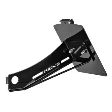 Rick’s Motorcycles – seitlicher Kennzeichenhalter. schwarz – 00-07 Softail (nu)