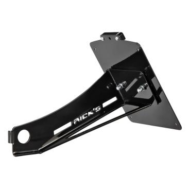 Rick’s Motorcycles – seitlicher Kennzeichenhalter. schwarz – 00-07 Softail (nu)