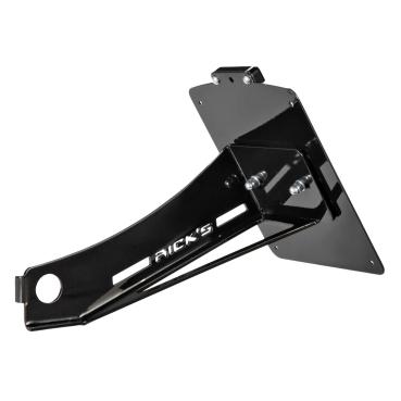 Rick’s Motorcycles – seitlicher Kennzeichenhalter. schwarz – 00-07 Softail (nu)