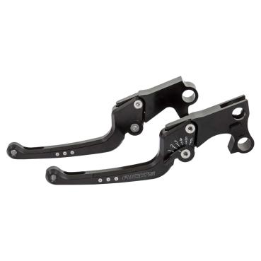 Rick’s Motorcycles – Good Guys Brems- und Kupplungshebel-Set schwarz – 08-13 Touring; 14-16 FLHR/C; 09-13 Trikes. With cable clutch (NU)
