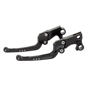 Rick’s Motorcycles – Good Guys Brems- und Kupplungshebel-Set schwarz – 23-26 Gen2 Touring: All 2026 Touring, Trikes; 23-25 FLTRXSE; 24-25 FLTRXSTSE; 23-25 FLHXSE; 24-25 FLTRX; 24-25 FLHX; 2025 FLHXU. With cable clutch