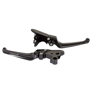 Rick’s Motorcycles – Classic Brems- und Kupplungshebel-Set. schwarz – OE-Hebel – 04-13 XL Sportster; 08-12 XR1200 Sportster (NU)