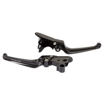Rick’s Motorcycles – Classic Brems- und Kupplungshebel-Set. schwarz – OE-Hebel – 08-13 Touring; 14-16 FLHR/C; 09-13 Trikes. With cable clutch (NU)