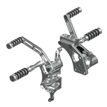 Rick’s Motorcycles – vorverlegte Fußrastenanlage. O-ring. STD. poliert – 07-17 Softail (NU)