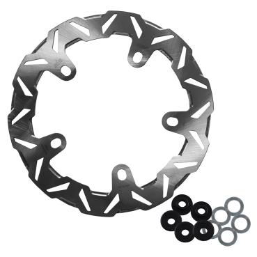 Kodlin by SBS, "V-Design" Brems rotor vorne L/R. Clear | Passend: vorne mit stock cast wheels: 2024–2026 FLHX; 2025 (NU) FLHXU; 2024–2026 FLTRX; 2024 (NU) RA1250; 2024–2026 RA1250S