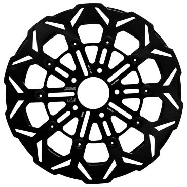 Kodlin by SBS, "V-Design" Brems rotor vorne L/R. Schwarz | vorne: 2023–2025 (NU) FLTRXSE