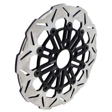 Kodlin by SBS, "V-Design" Brems rotor hinten. Schwarz | Passend: hinten: 2008–2026 Touring
