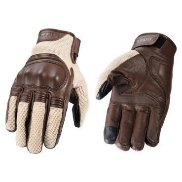 ROKKER Austin Mesh Motorradhandschuhe – Beige – Größe M