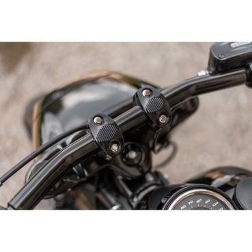 Killer Custom, 3" risers for 1-1/4" bars. Black