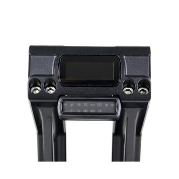 Kodlin Fastback Riser für OEM digital speedo. 10". Schwarz | 2018–2024 Softail mit OEM digital speedometer: 2018–2020 FXBB Street Bob 107