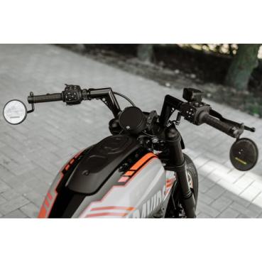 Killer Custom, 1-1/2" Sporty Ape handlebar. Black