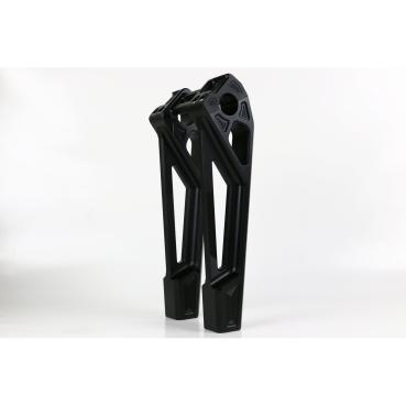 Kodlin universell Fastback Riser 10". Schwarz | Passend: Alle H-D mit 1"handlebar clamp area und 3.5" riser mount spacing