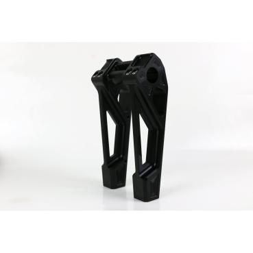 Kodlin universell Fastback Riser 8". Schwarz | Passend: Alle H-D mit 1"handlebar clamp area und 3.5" riser mount spacing