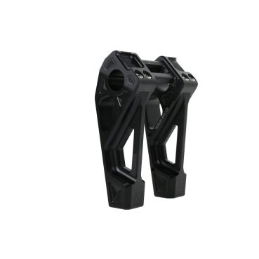 Kodlin universell Fastback Riser 6". Schwarz | Passend: Alle H-D mit 1"handlebar clamp area und 3.5" riser mount spacing
