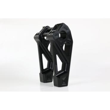 Kodlin universell Fastback Riser 6". Schwarz | Passend: Alle H-D mit 1"handlebar clamp area und 3.5" riser mount spacing