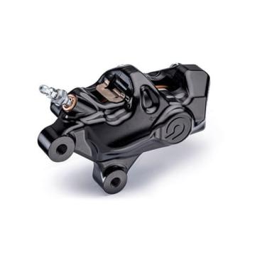Brembo 484 Bremssattel rechts schwarz – vorne: 00-14 Softail (außer FXSTS); 00-17 Dyna; 00-07 FLT/Touring; 00-13 XL Sportster; 02-05 V-Rod (außer VRSCR)