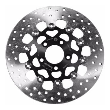 Brembo schwimmend gelagerte Edelstahl-Bremsscheibe hinten – 00-26 Softail (außer 2017 FXSE); 00-17 Dyna (außer FXDLS); 00-07 FLT/Touring; 00-10 XL Sportster