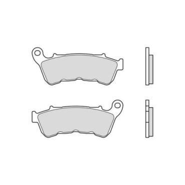 Brembo organisch-Bremsbeläge vorne – vorne: 14-22 XL Sportster – OE 41300004