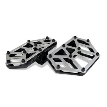Kodlin NXL Mini-Trittbretter. Schwarz / Edelstahl | Passend: Modelle mit passenden Trittbrettadaptern