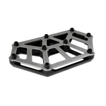 Kodlin NXL Mini-Trittbretter. Schwarz / Edelstahl | Passend: Modelle mit passenden Trittbrettadaptern